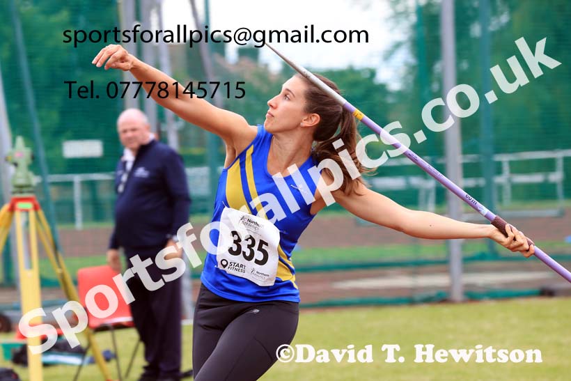 Senior Womens javelin, 2024 Northern Senior and Under-20s Track and Field Champs, Middlesbrough.  Photo: David T. Hewitson/Sports for All Pics